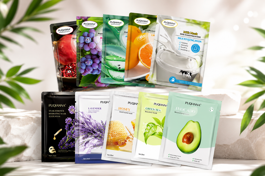 Masque Visage en tissu hydratant- Soin de la Peau – Pack de 12 à 120 masques